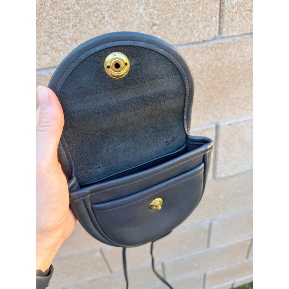 Vintage COACH NAVY MINI TURN LOCK Crossbody CONVERTIBLE Belt Bag 9826 USA Nice - Picture 13 of 14